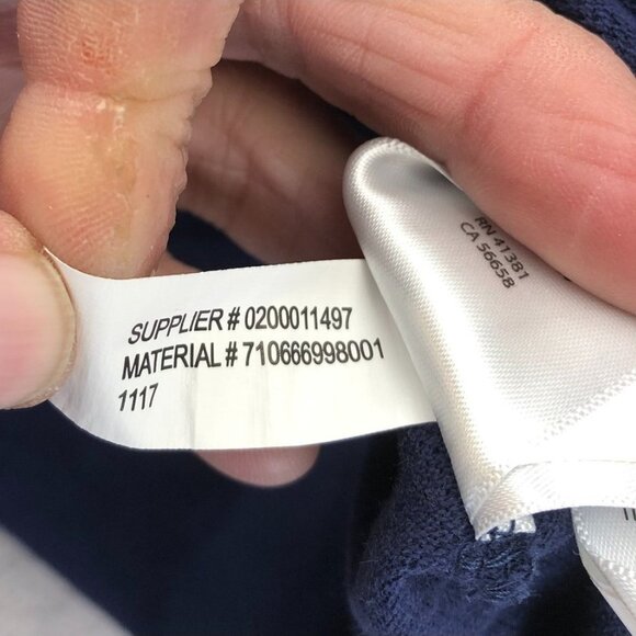 Polo Ralph Lauren Men Polo Shirt Medium Navy Custom Slim Fit Casual Cotton - Picture 13 of 15